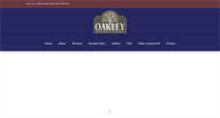 Desktop Screenshot of oakleymonument.com