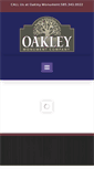 Mobile Screenshot of oakleymonument.com