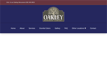 Tablet Screenshot of oakleymonument.com